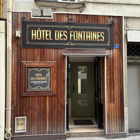 Hotel Des Fontaines Paris Bagian luar foto
