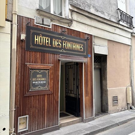 Hotel Des Fontaines Paris Bagian luar foto